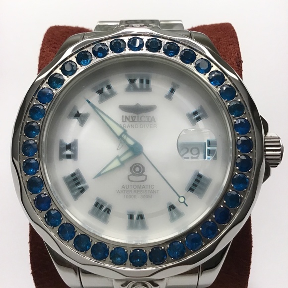 Invicta GRAND Diver Automatic Genuine Neon Apatite Gemstone